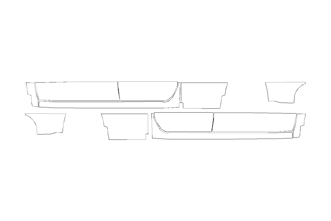 Rocker Panel Kit | CHEVROLET SILVERADO 1500 CUSTOM 2023
