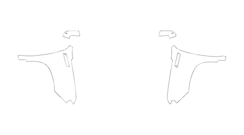 Full Fender and Mirror Kit | CHEVROLET SILVERADO 1500 CUSTOM TRAIL BOSS 2023