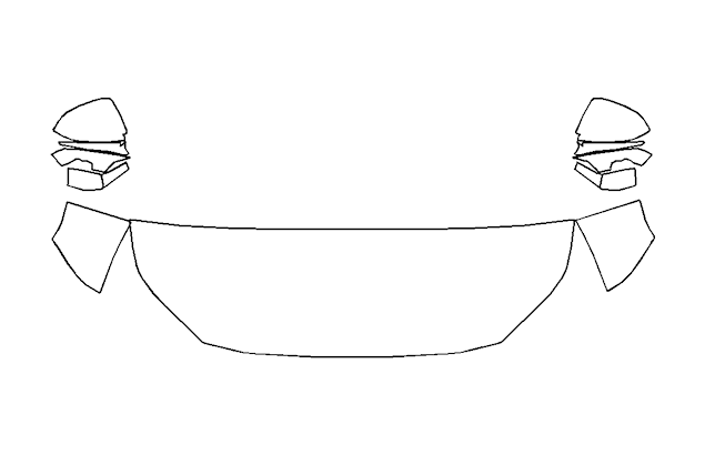 Partial Hood Fender and Mirror Kit | LEXUS TX350 | TX500h F-Sport 2024