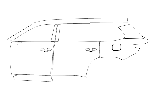 Left Side Kit | LEXUS TX550h 2024