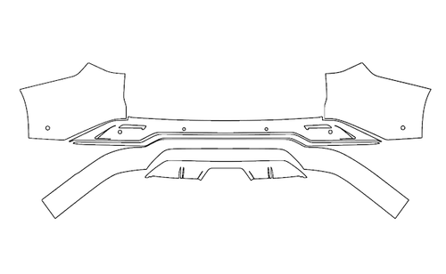 Rear Bumper Kit | LEXUS TX350 | TX500h F-Sport 2024