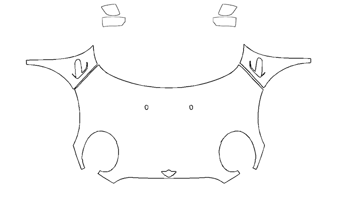 Full Hood Fender and Mirror PPF Kit | MINI HARDTOP 4 DOOR 2020