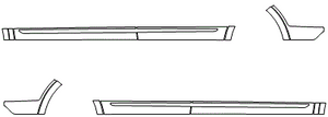 Rocker Panel Kit | Cadillac XT5 2023