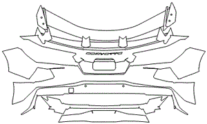 Rear Bumper Kit | CHEVROLET CORVETTE STINGRAY COUPE 2024