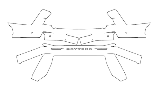 Rear Bumper PPF Kit | DODGE CHARGER DAYTONA 2025