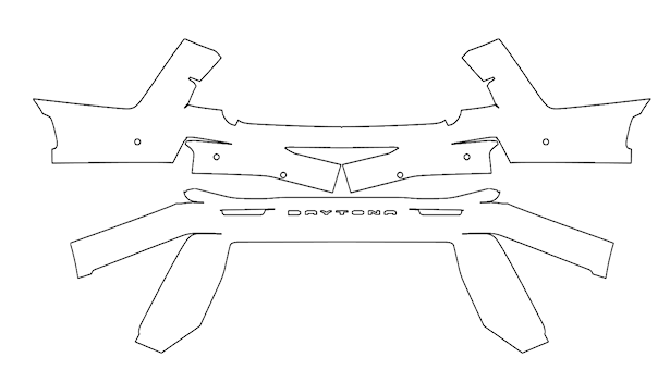 Rear Bumper PPF Kit | DODGE CHARGER DAYTONA 2025