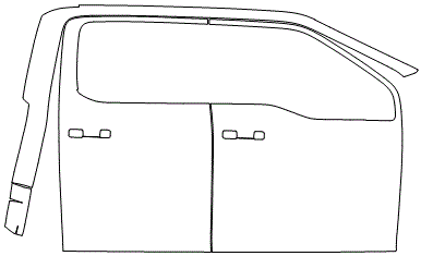 Right Side Door PPF Kit | FORD F-150 KING RANCH 2024