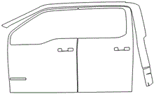 Load image into Gallery viewer, Left Side Door PPF Kit | FORD F-150 PLATINUM 2024