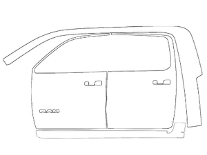 Left Side Cab PPF Kit | RAM 1500 SPORT 2025 