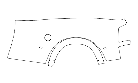 Right Side Outer Bed Panel Kit | RAM 3500 LIMITED 2026