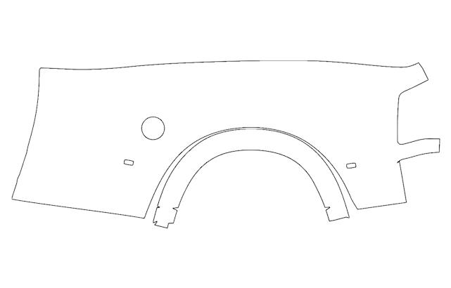 Left Side Outer Bed Panel Kit | RAM 3500 LARAMIE 2025