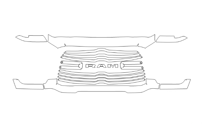 Grille Kit | RAM 3500 LARAMIE 2020