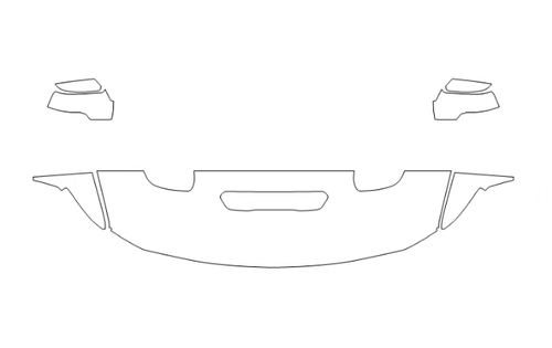 Partial Hood Fender and Mirror PPF Kit | RAM 1500 RHO 2025