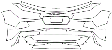 Rear Bumper Kit | CHEVROLET CORVETTE STINGRAY COUPE 2020 