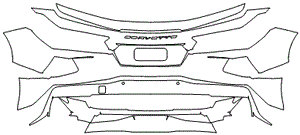 Rear Bumper Kit | CHEVROLET CORVETTE STINGRAY CONVERTIBLE 2022 