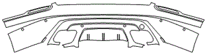 Rear Bumper Kit | LAND ROVER VELAR R-DYNAMIC 2019