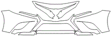 Load image into Gallery viewer, Bumper Kit | TOYOTA CAMRY HYBRID SE 2020