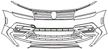 Load image into Gallery viewer, Bumper Kit | VOLKSWAGEN TIGUAN SEL PREMIUM R-LINE 2021